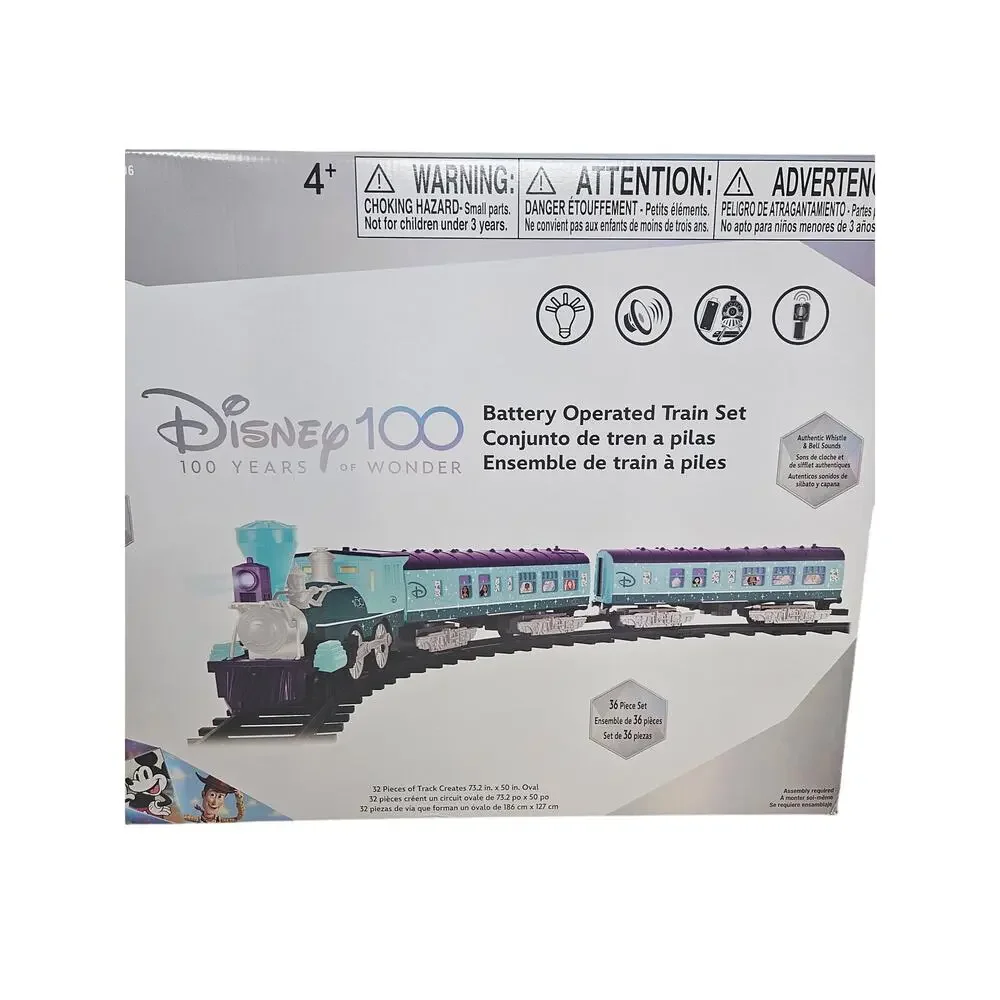 NEW Disney Lionel 100 Years Battery Operate Train Holiday Christmas 36 Piece Set